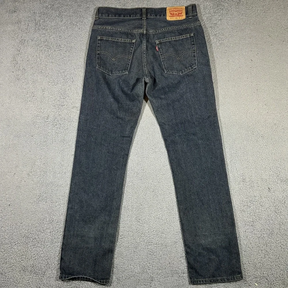 Levis Jeans Mens 30x30 Blue 511 Slim Straight Leg Denim Pants #3321